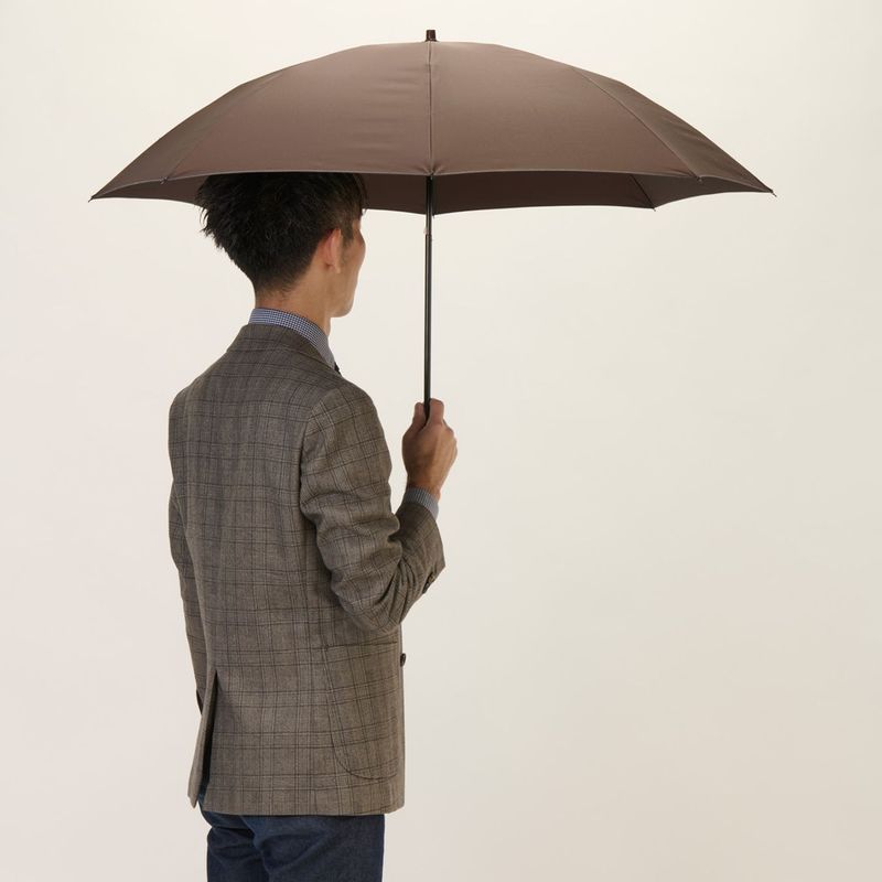 最終価格 ❣️前原光榮商店 折りたたみ日傘 ベージュ メンズ日傘】麻-折りたたみ-ベージュ｜トンボ洋傘前原光榮商店