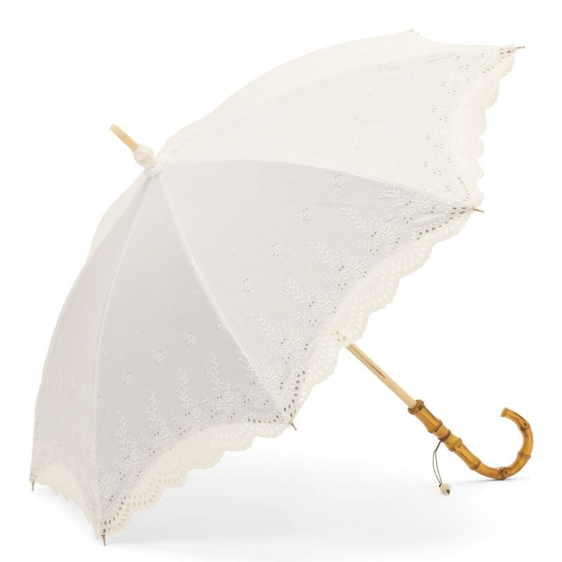 レディース日傘】麻-雪華-ホワイト｜トンボ洋傘前原光榮商店オンライン