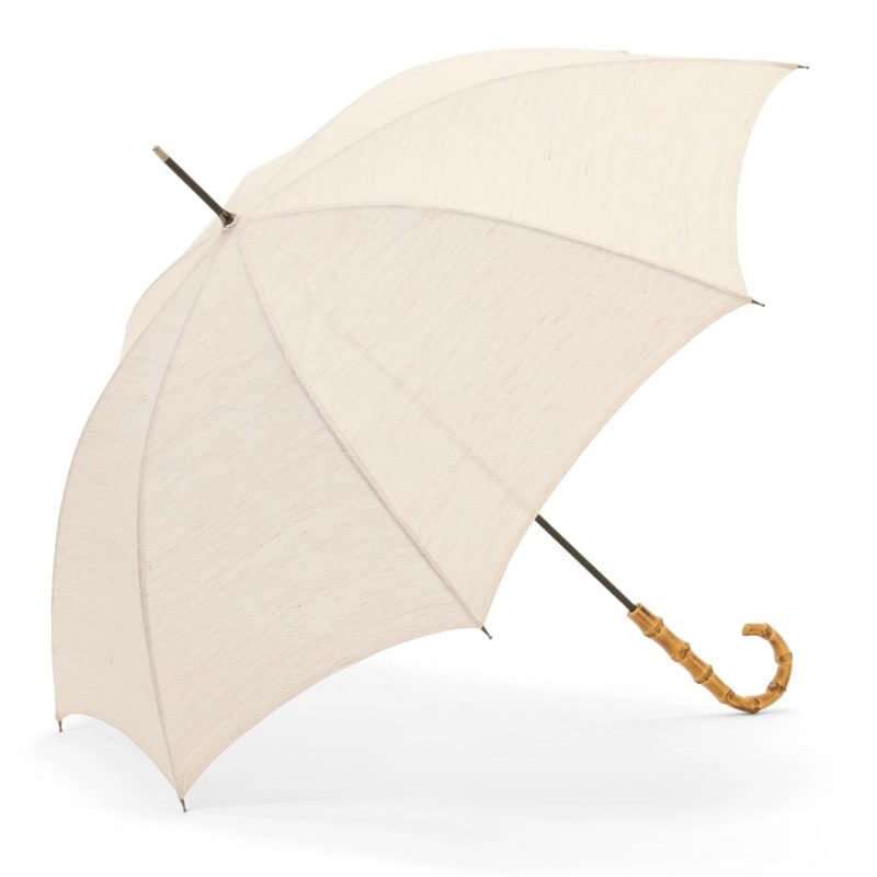 【メンズ日傘】織風-長-白妙色