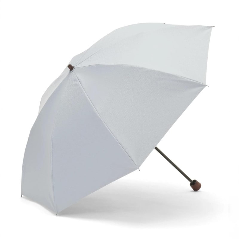 【レディース晴雨兼用傘】一級遮光-花菱-折りたたみ-水色