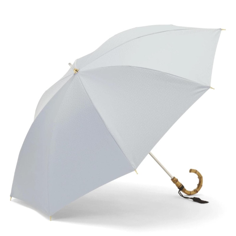 【レディース晴雨兼用傘】一級遮光-花菱-ショート-水色