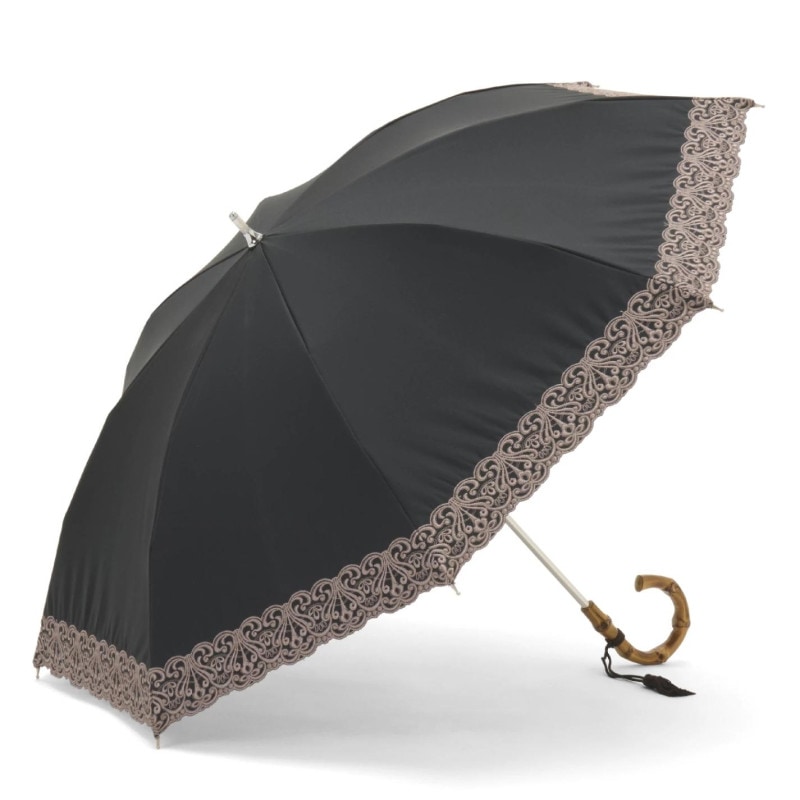 【レディース晴雨兼用傘】一級遮光-チェリスト-ショート-ブラック