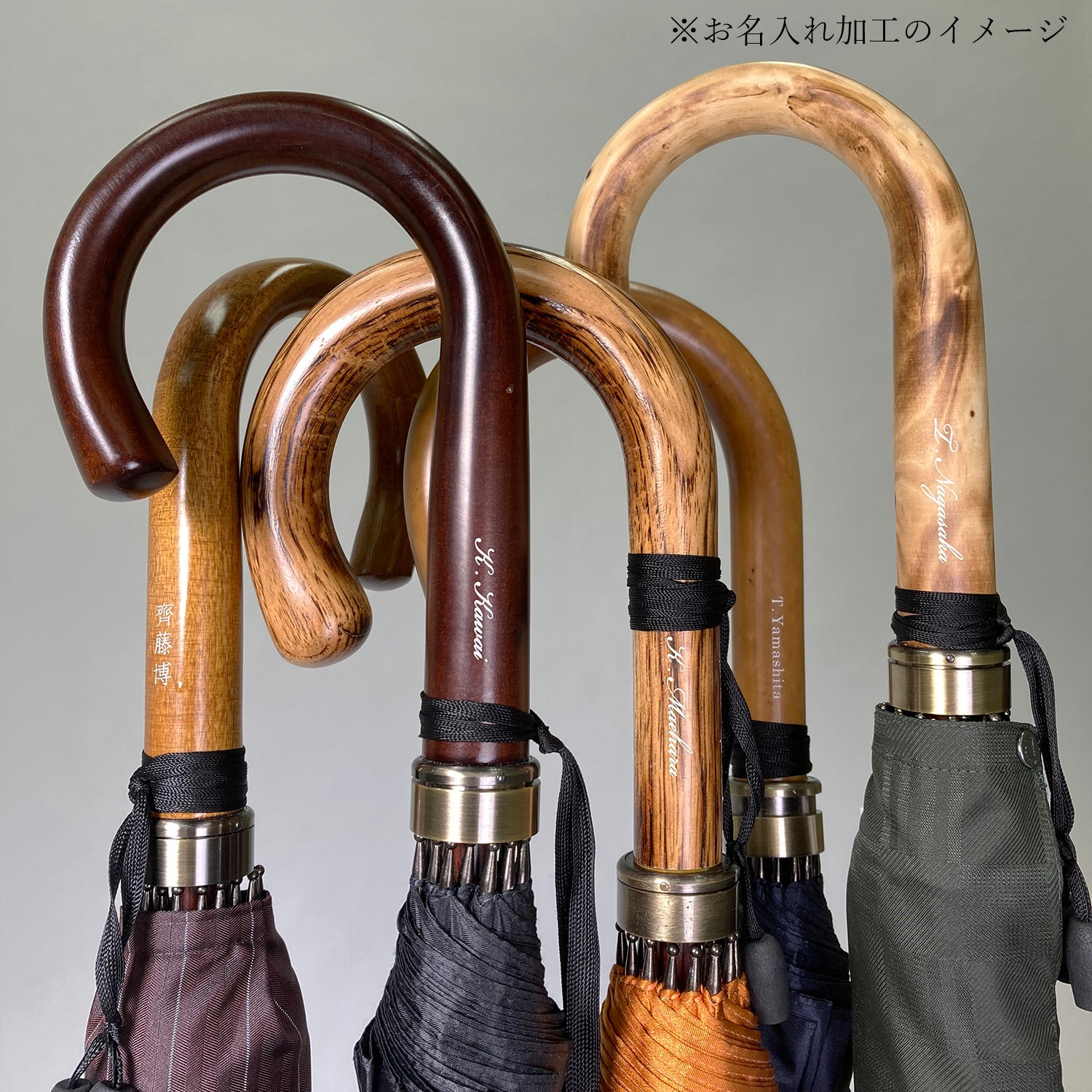 前原光榮商店　紳士　雨傘　トラッド-16-ロング-カーボン メンズ雨傘】トラッド-16-ロング-カーボン-アイアンブルー