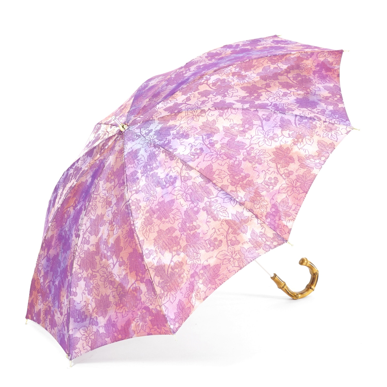 レディース晴雨兼用傘】キャンディフロス-ショート-パープル