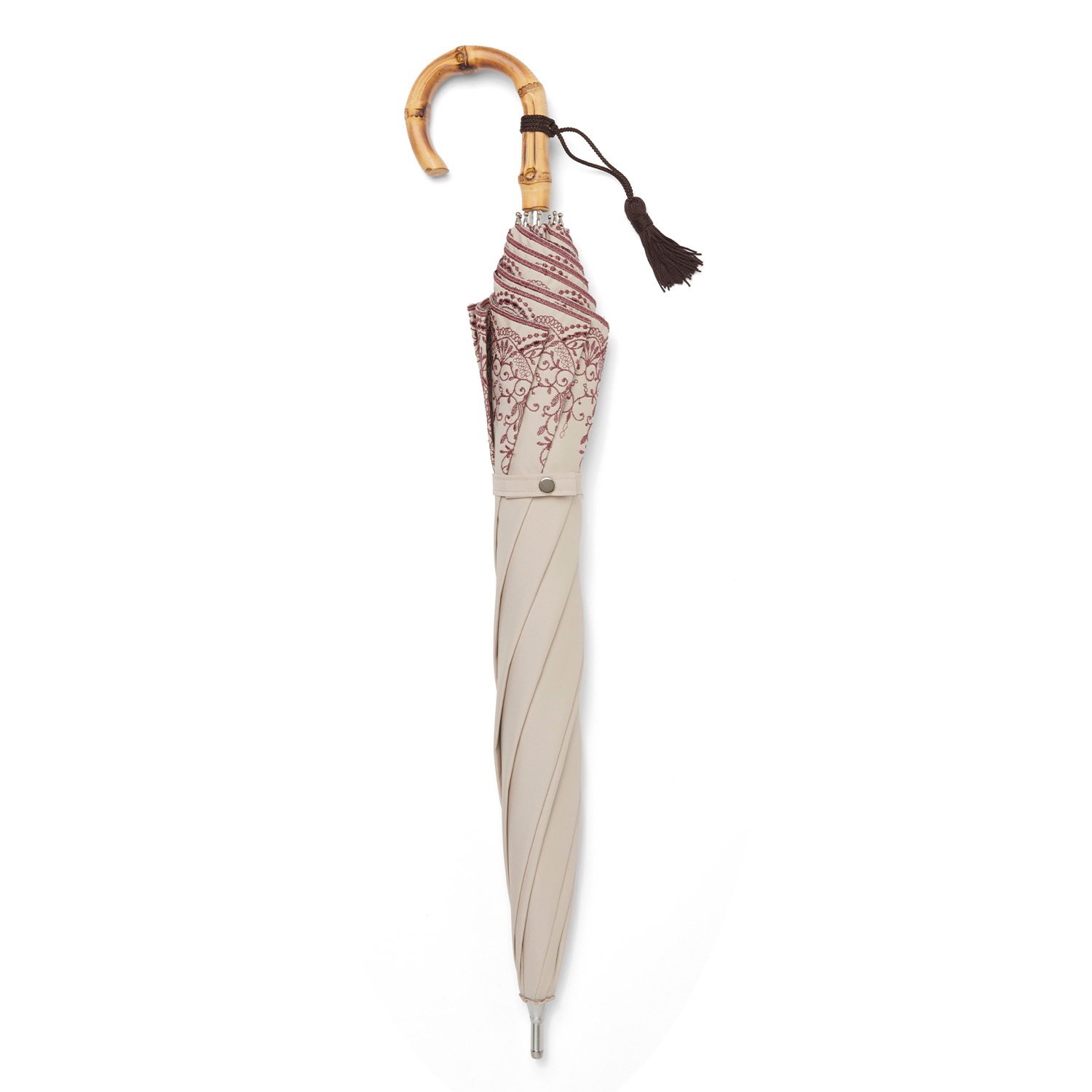 晴雨兼用一級遮光ティアラショートベージュ前原光榮商店