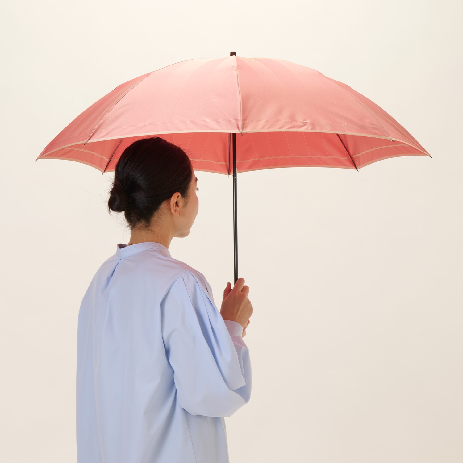 レディース雨傘】リベリオラ-折りたたみ-ネクタリン｜トンボ洋傘前原