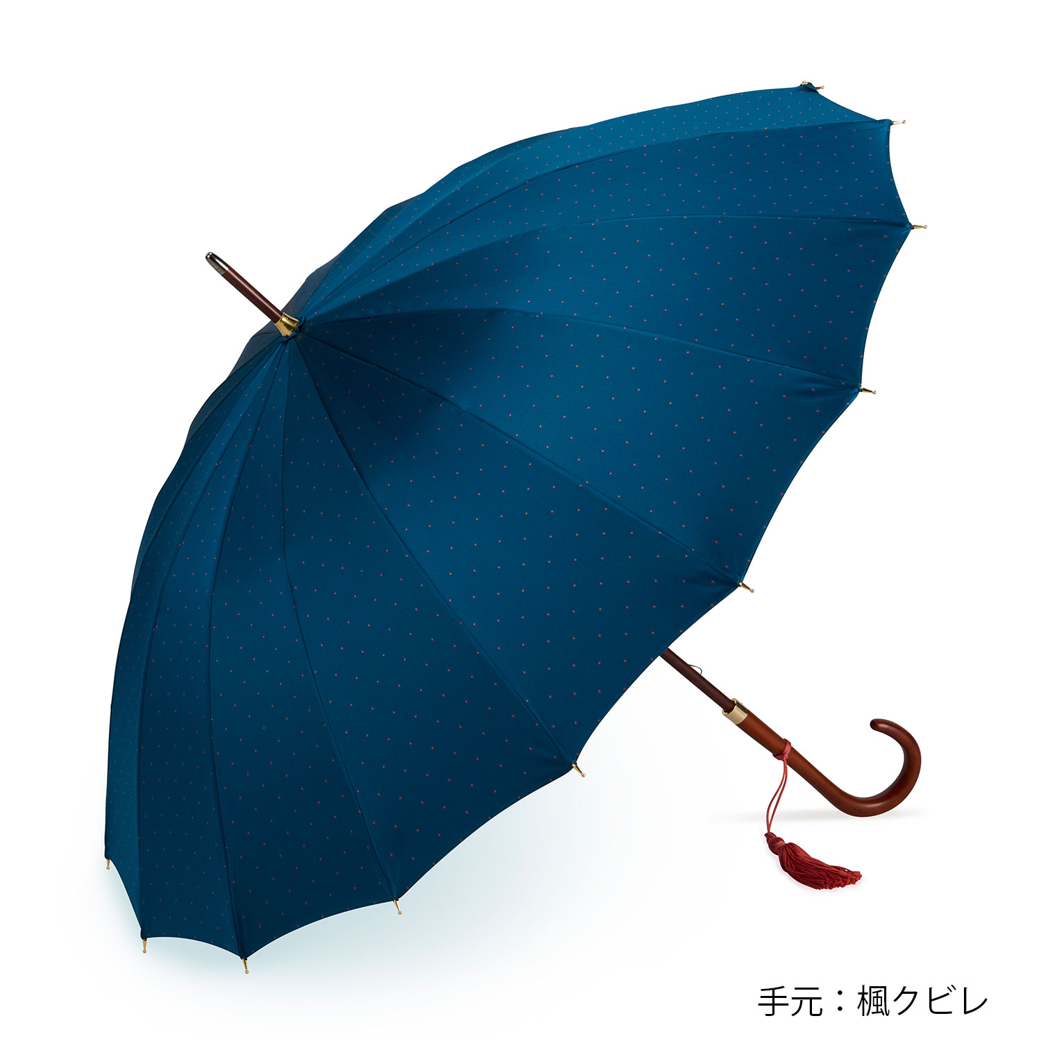 ✤　前原光栄商店　トンボ洋傘　紳士・ピンドット折りたたみ傘　ネイビー　✤ 000000000098_6KDbYMC.jpg