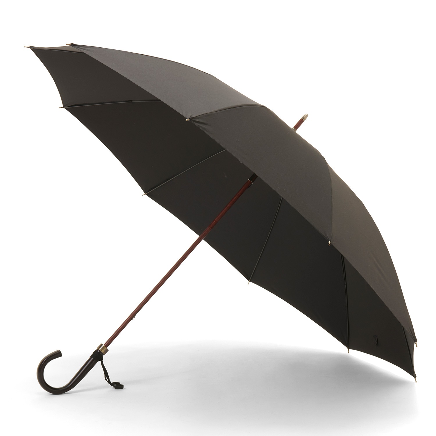 前原光榮商店　紳士　雨傘　トラッド-16-ロング-カーボン メンズ雨傘】トラッド-10-ロング-カーボン-レイブンブラック｜トンボ