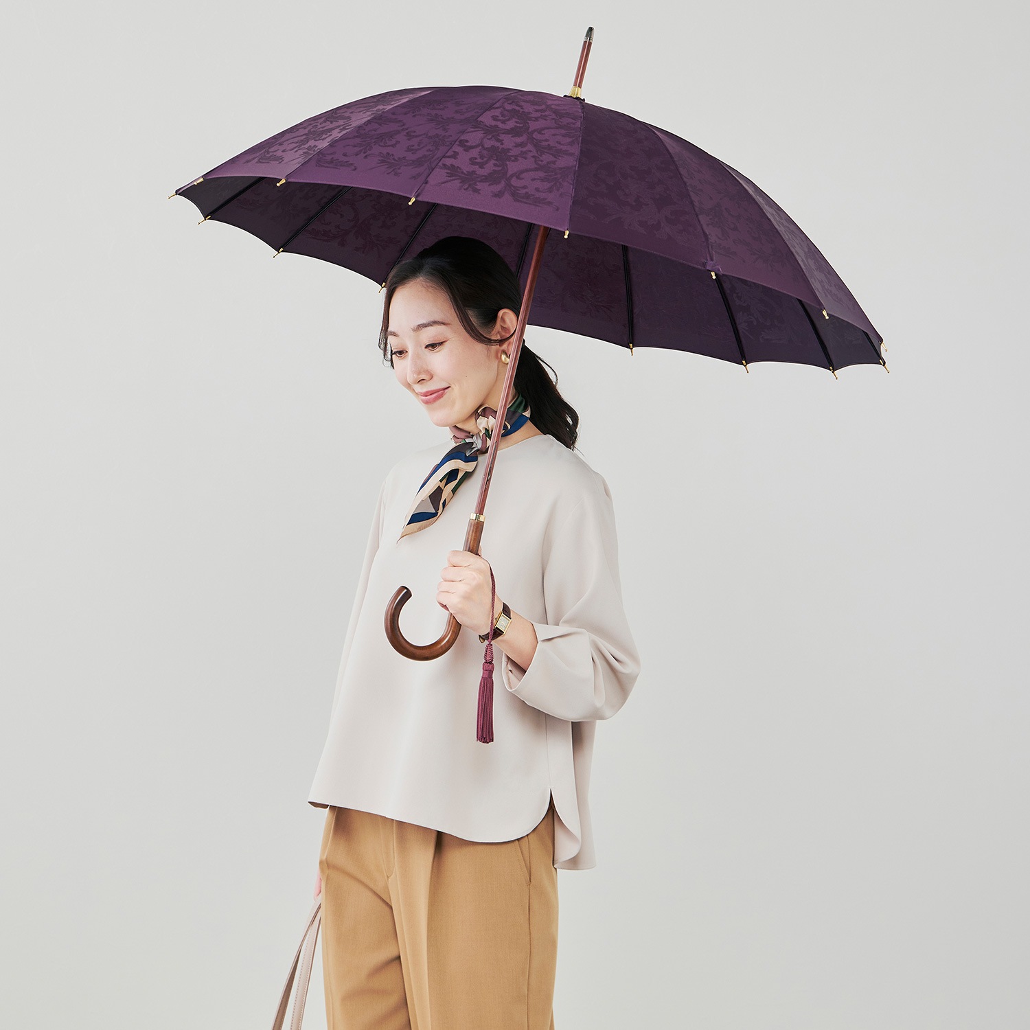 レディース雨傘】ラルフ-パープル｜トンボ洋傘前原光榮商店オンライン