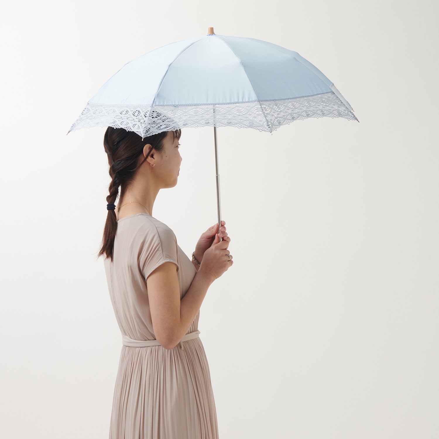 ☆新品未使用☆水色の折畳み日傘【前原光榮商店】 ☆新品未使用☆水色の折畳み日傘【前原光榮商店】 レディース
