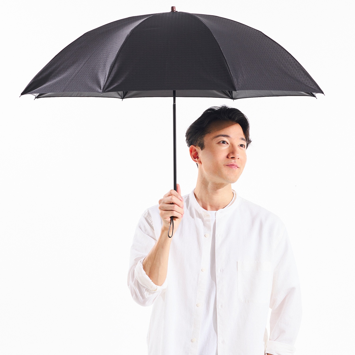 完売につき販売終了【メンズ晴雨兼用傘】一級遮光キューブ-58cm