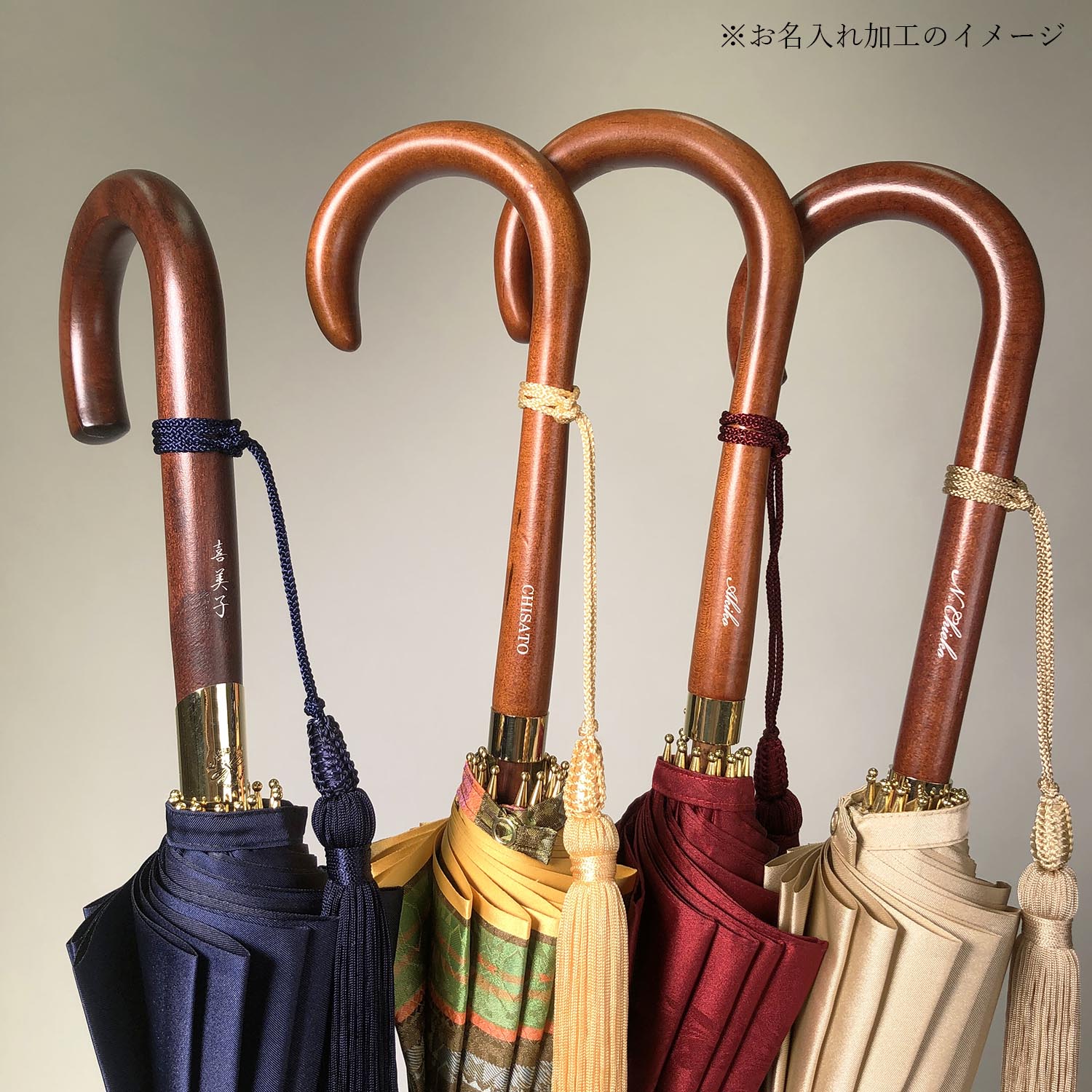 完売につき販売終了【レディース雨傘】藤ごころ-カーボン-うす藤