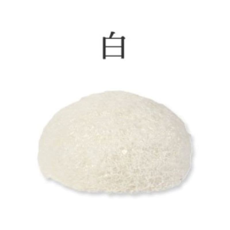 [1個]ふわ凛。こんにゃくスポンジ【白】　　