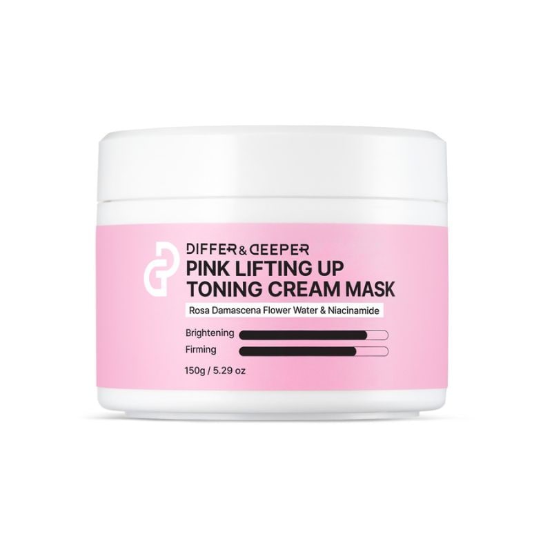 【直送品（買い合わせ不可）】[1個]DIFFER&DEEPER (ディファー&ディーパー) ピンクリフティングアップトーニングクリームマスク【使用期限】2027.04.29以降　150g　