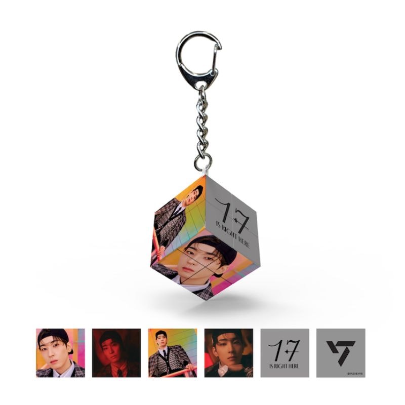 【直送品（買い合わせ不可）】[1個]SEVENTEEN(セブンティーン) 公式グッズ ミニキューブキーリング WONWOO　　