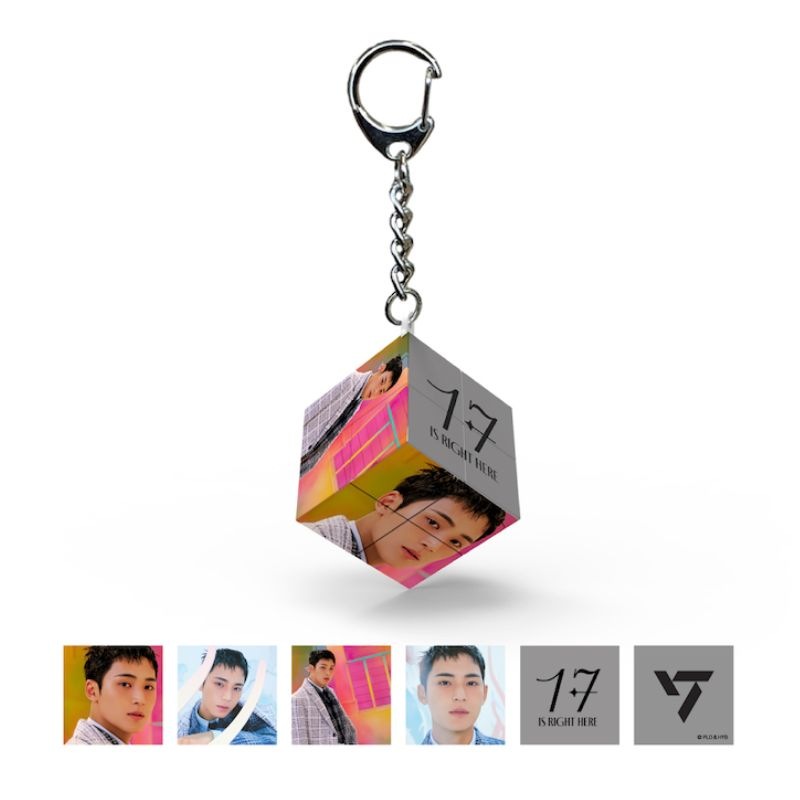 【直送品（買い合わせ不可）】[1個]SEVENTEEN(セブンティーン) 公式グッズ ミニキューブキーリング MINGYU　　