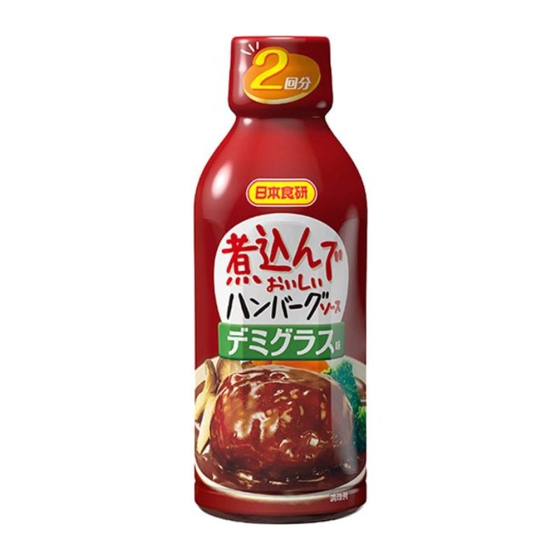 [4個]日本食研 煮込んでおいしいハンバーグソース デミグラス味　340g　賞味期限2025.09.04以降
