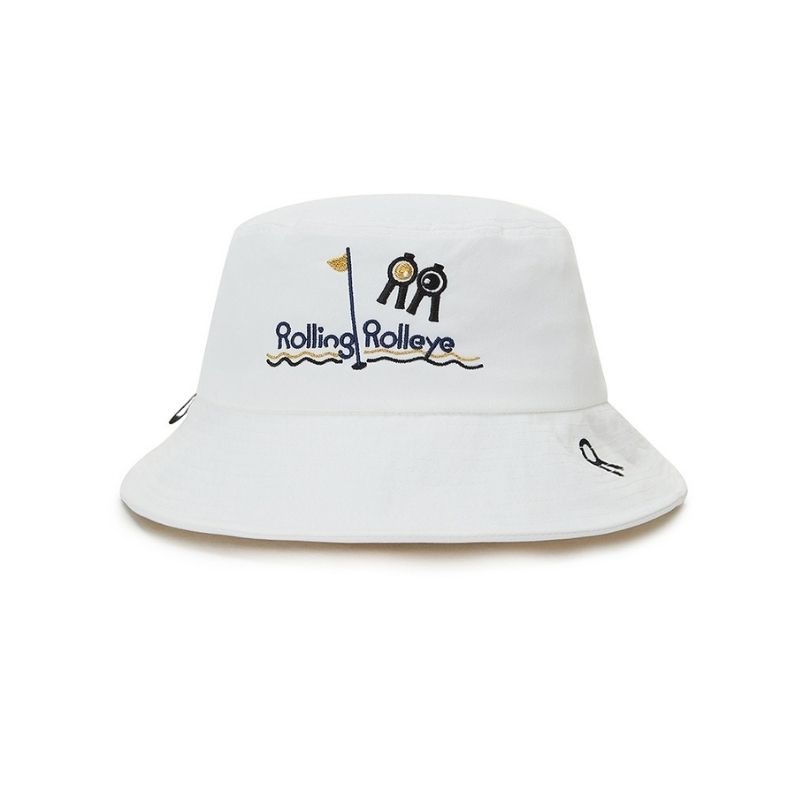 【直送品（買い合わせ不可）】Mサイズ(60cm) Rolling Rolleye バケットグーズ ホワイト　　