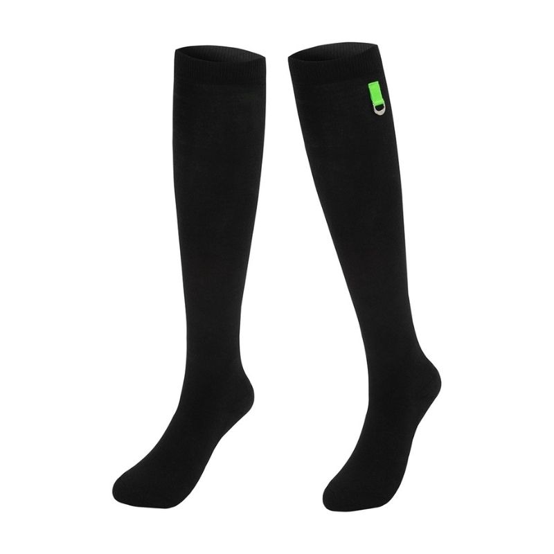 【直送品（買い合わせ不可）】Rolling Rolleye ニーソックス ブラックグリーン　　