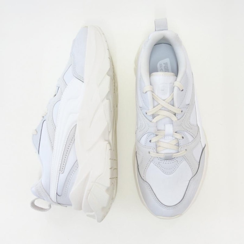 23.5cm PUMA ウィメンズ SOPHYR WV スニーカー (FEATHER GRAY－WARM WHITE)　　