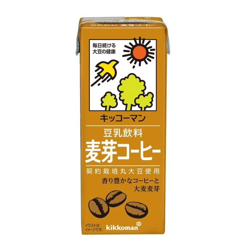 [1個]キッコーマン 豆乳飲料 麦芽コーヒー　200ml　賞味期限2026.08.09