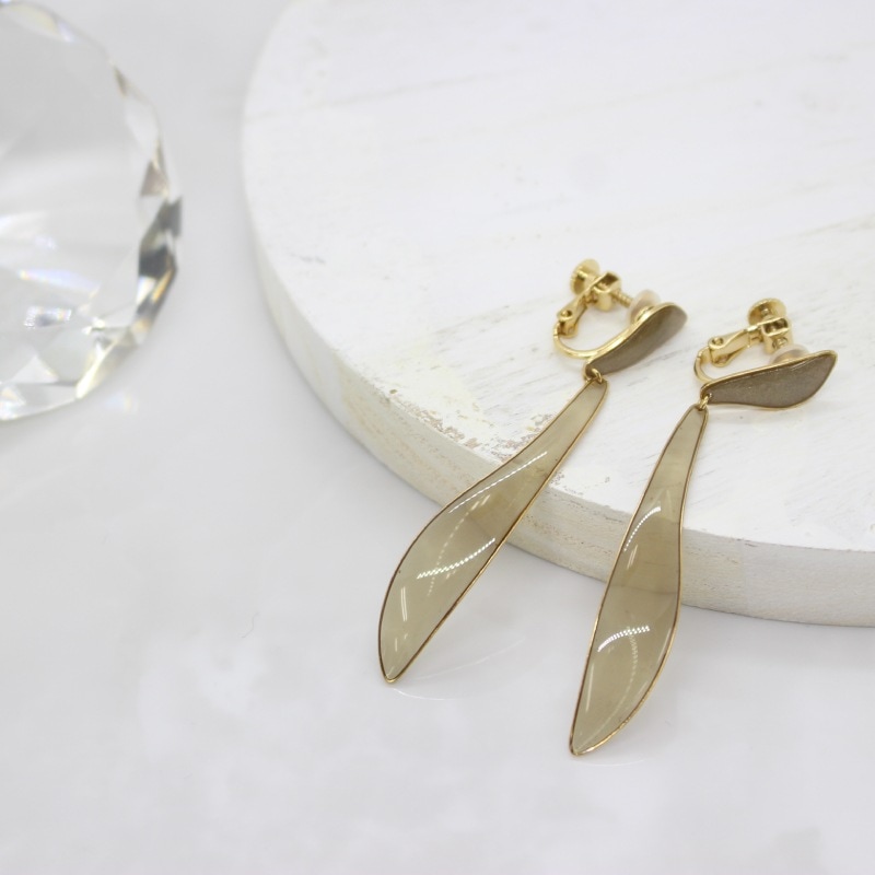 [1個]The Rule　Veronica earring　ベージュ　　