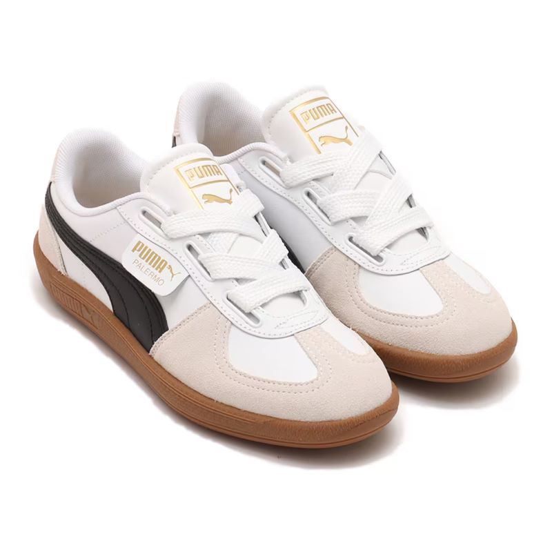 24.0cm PUMA レディース パレルモ WIDE LACE SD（ホワイト系）　　