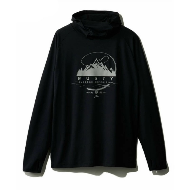 【XLサイズ】RUSTY メンズ TO UVハ゜ーカー（BLK）　　