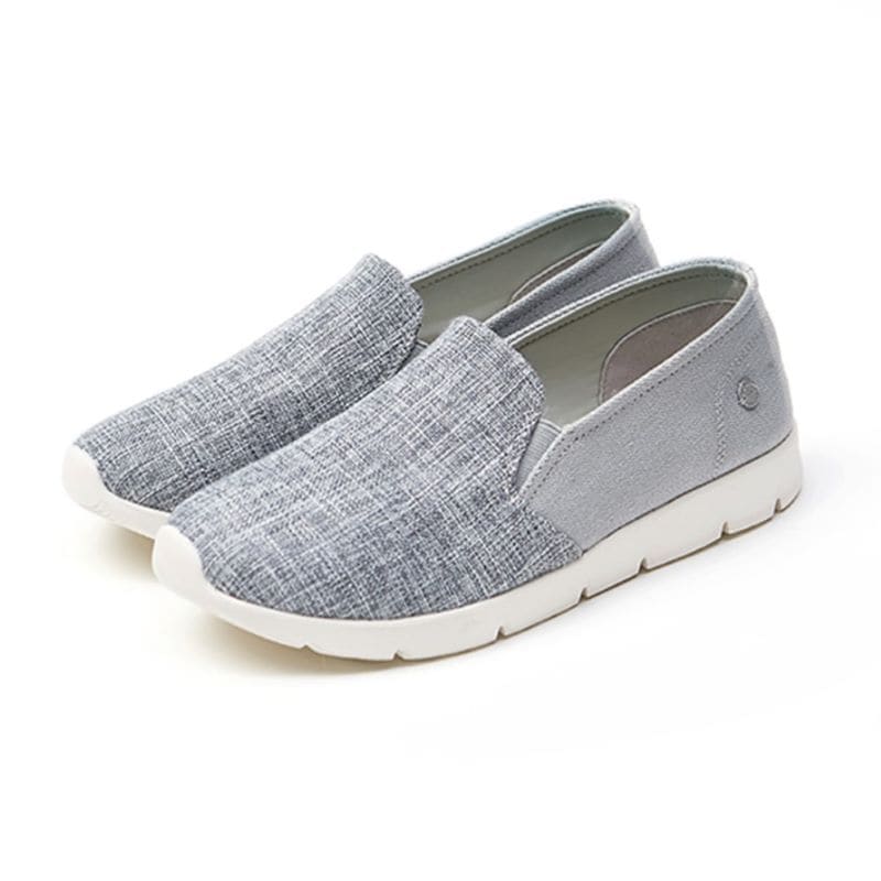 【23.5cm】SKONO レディース Light linen comfort Shoes（GRAY）　　