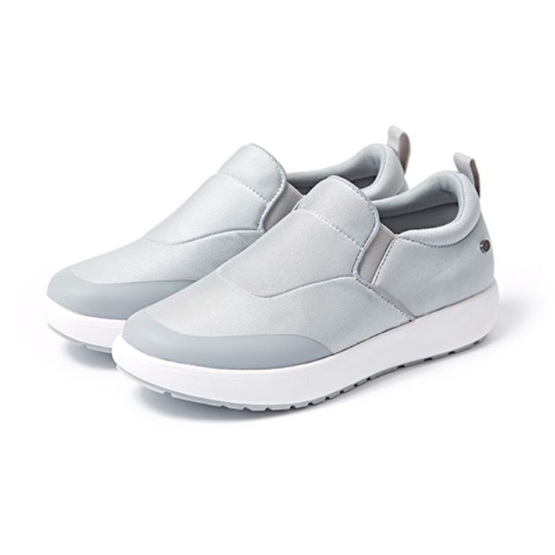【26.0cm】SKONO メンズ Padded Neoprene Slip on Shoes（GREY）　　