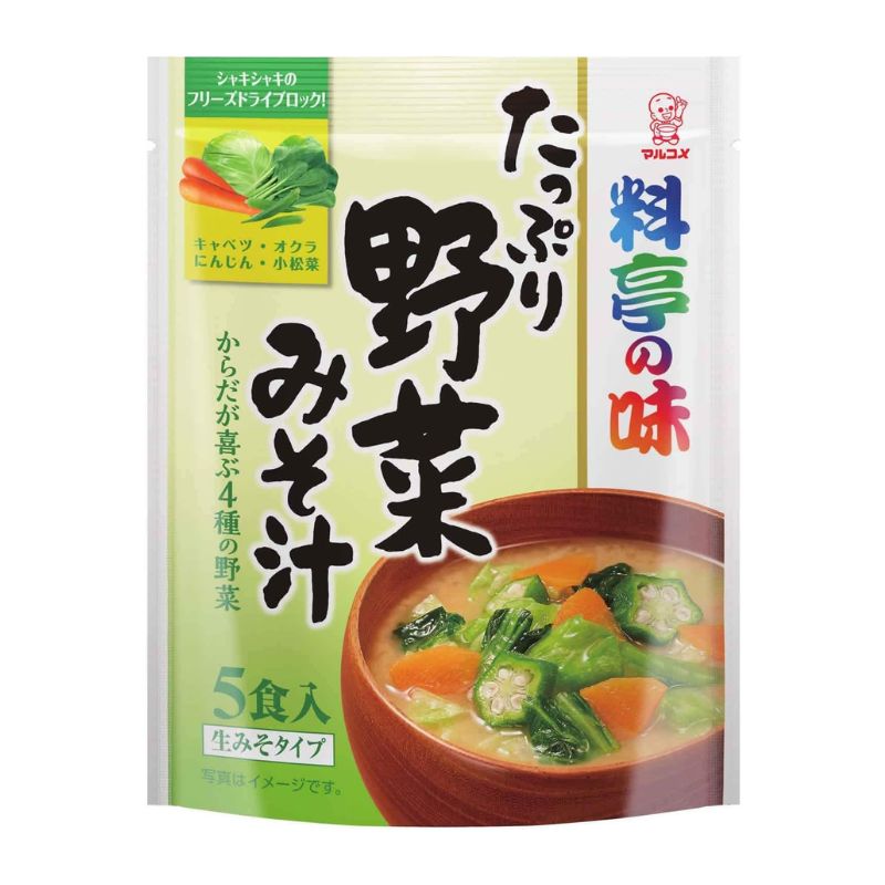 [7個]マルコメ 料亭の味 たっぷり野菜みそ汁　5食　賞味期限2026.08.04
