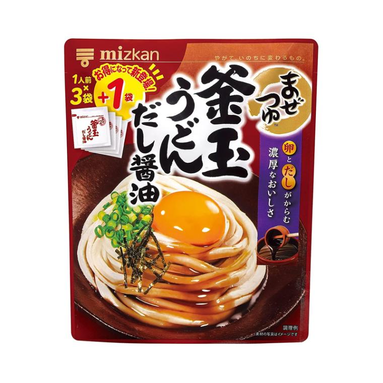 [2個]ミツカン まぜつゆ 釜玉うどんだし醤油　29g×4袋　賞味期限2027.06.30