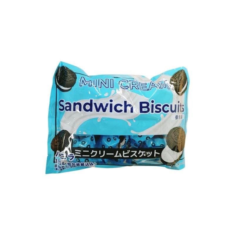[3個]クレッセントフーズ ミニクリームビスケットバニラ　150g　賞味期限2026.04.30【賞味期限間近】