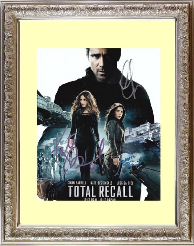 トータルリコール TOTAL RECALL (2012) ケイト ベッキンセイル Kate Beckinsale コリン ファレル Colin Farrell ジェシカ ビール Jessica Biel 豪華３名 直筆サイン PHOTO