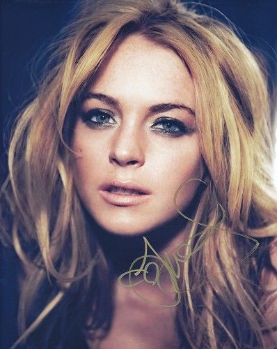 Lindsay Lohan リンジー ローハン 直筆サイン PHOTO | ハリウッド女優