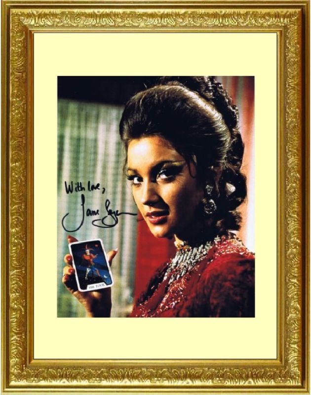 死ぬのは奴らだ LIVE AND LET DIE (1973) ジェーン シーモア Jane Seymour ●With Love, と伴記！直筆サイン PHOTO