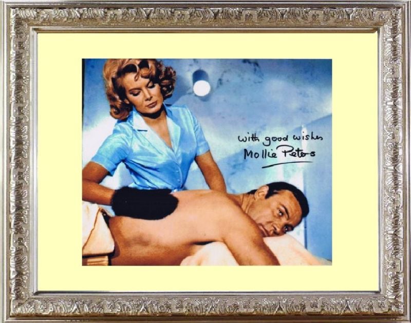 サンダーボール作戦 THUNDERBALL (1965) モリー ピーターズ Molly Peters ●with good wishes と伴記！直筆サイン PHOTO