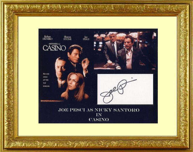 カジノ CASINO (1995) ジョー ペシ Joe Pesci 直筆サインカード