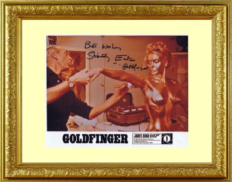 ゴールドフィンガー GOLDFINGER (1964) シャーリー イートン Shirley Eaton ●Best Wish Shirley Eaton in 'Goldfinger'と記載！直筆サイン PHOTO