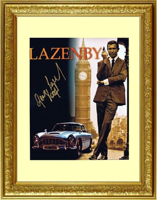 女王陛下の００７ ON HER MAJESTY'S SECRET SERVICE (1969) ジョージ レーゼンビー George Lazenby ●007 と伴記！直筆サイン PHOTO