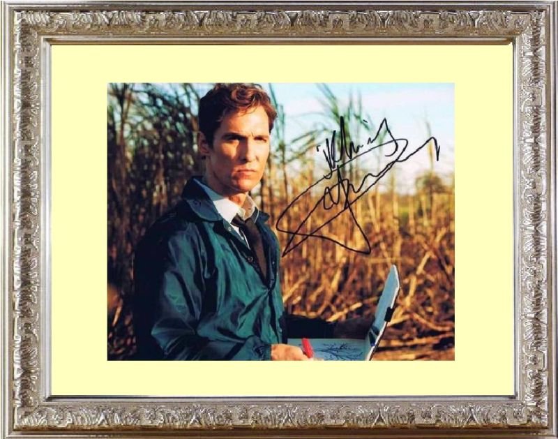 トゥルーディテクティブ 二人の刑事 TRUE DETECTIVE (2014) マシュー マコノヒー Matthew McConaughey 直筆サイン PHOTO.