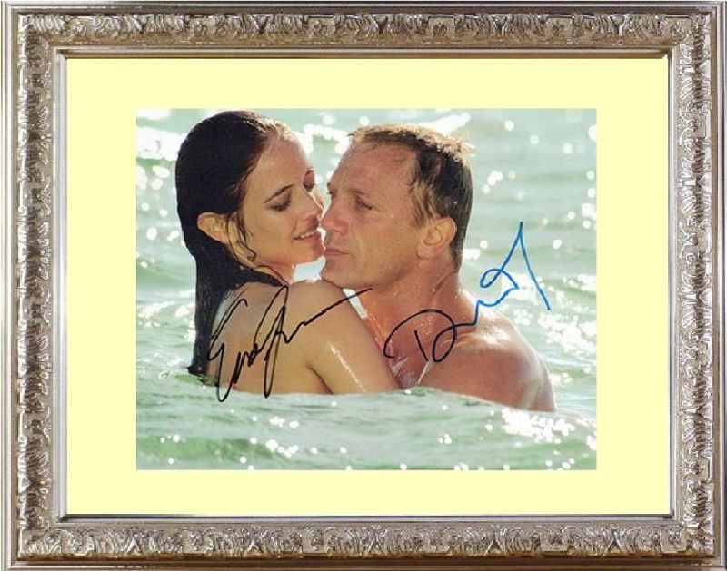 カジノロワイヤル CASINO ROYALE (2006) ダニエル クレイグ Daniel Craig エヴァ グリーン Eva Green 豪華２名 直筆サイン PHOTO