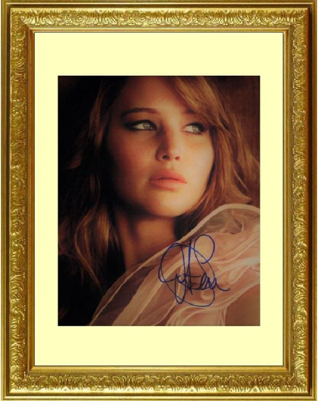 Jennifer Lawrence ジェニファー ローレンス 直筆サイン PHOTO