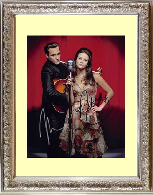 ウォークザライン WALK THE LINE (2005) リース ウィザースプーン Reese Witherspoon ホアキン フェニックス Joaquin Phoenix 豪華２名 直筆サイン PHOTO
