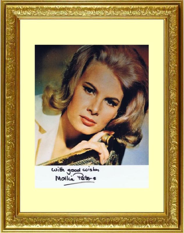 サンダーボール作戦 THUNDERBALL (1965) モリー ピーターズ Molly Peters ●with good wishes と伴記！直筆サイン PHOTO