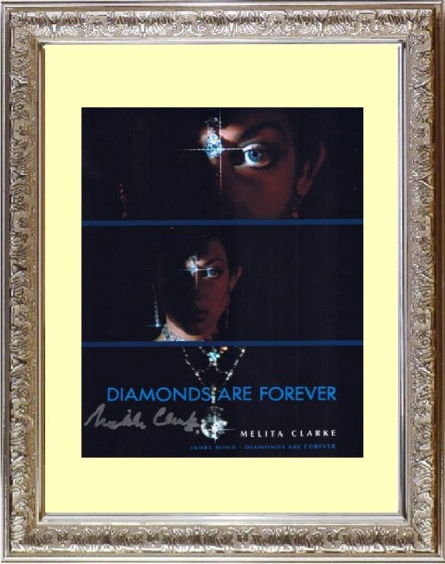 ダイヤモンドは永遠に DIAMONDS ARE FOREVER (1971) メリタ クラーク Melita Clarke ポスターの女 直筆サイン PHOTO