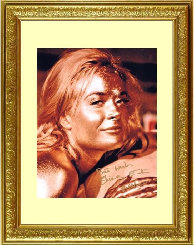 ゴールドフィンガー GOLDFINGER (1964) シャーリー イートン Shirley Eaton ●Best Wish Shirley Eaton in 'Goldfinger' と伴記！直筆サイン PHOTO