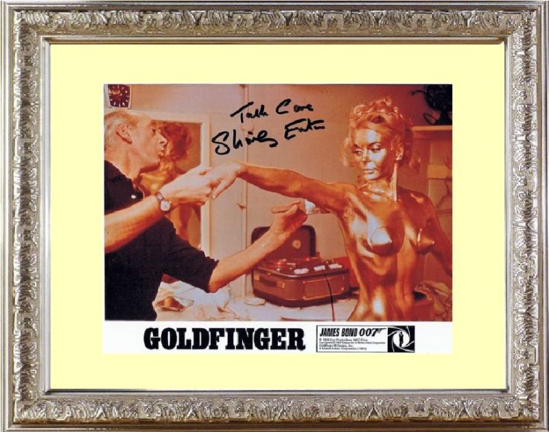 ゴールドフィンガー GOLDFINGER (1964) シャーリー イートン Shirley Eaton ●Take Care と伴記！直筆サイン PHOTO