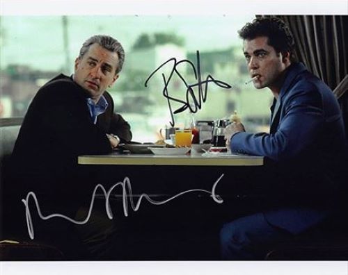 ロバート・デ・ニーロ直筆サイン入り2Lサイズ写真…Robert De Niro グッドフェローズ GOODFELLAS (1990) ロバート デ ニーロ Robert De