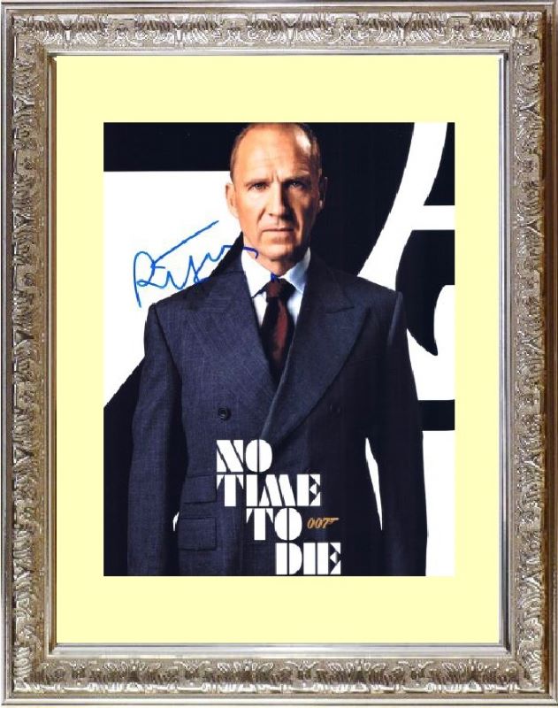 ダニエル クレイグ & レイフ ファインズ 007 直筆サイン写真 証明書COA